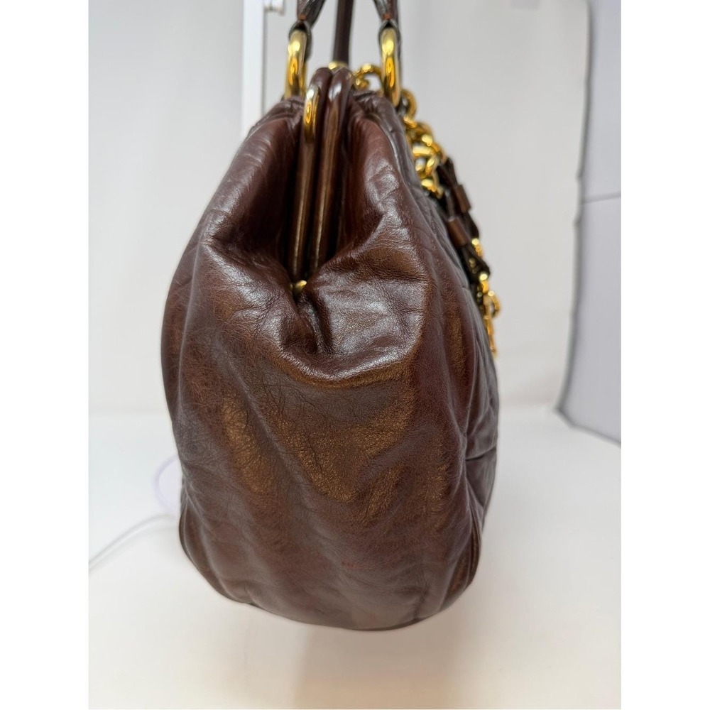 Marc Jacobs Espresso Chocolate Brown Patchwork Quilted Leather Vintage Stam Bag - Picture 14 of 17